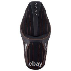 Road Glide Seat 09-23 Touring Road King Street Glide Electra Glide Orange Stitch