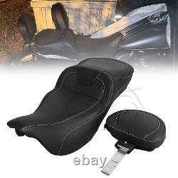 Roadsofa Seat with Backrest For Harley Road King Street Glide Special FLHXS FLTRXS