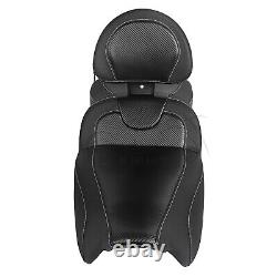 Roadsofa Seat with Backrest For Harley Road King Street Glide Special FLHXS FLTRXS