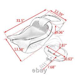 Roadsofa Seat with Backrest For Harley Road King Street Glide Special FLHXS FLTRXS