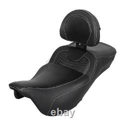 Roadsofa Seat with Backrest For Harley Road King Street Glide Special FLHXS FLTRXS