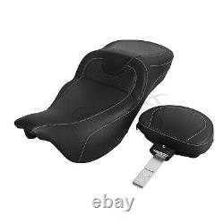 Roadsofa Seat with Backrest For Harley Road King Street Glide Special FLHXS FLTRXS