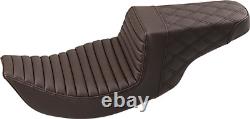 Saddlemen Brown Step Up Gel Seat for 1997-2007 Harley Road King Street Glide