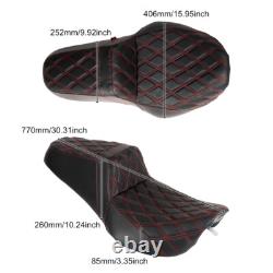 Seat Red Stitch For Harley Street Glide FLHX 2006-07 / Road King FLHR 1997-2007