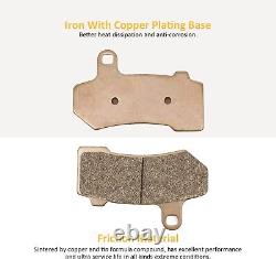 Sintered Brake Pads Front Rear for Harley Davidson Road Glide Road King Street