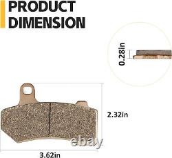 Sintered Brake Pads Front Rear for Harley Davidson Road Glide Road King Street