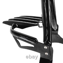 Sissy Bar Backrest Luggage Rack for 97-08 Harley Road King Street Electra Glide