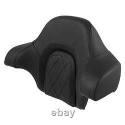 Sissy Bar Backrest Pad King Diamond for Harley Touring Road King Street Glide