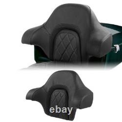 Sissy Bar Backrest Pad King Diamond for Harley Touring Road King Street Glide