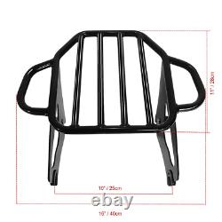 Sissy Bar Luggage Rack Backrest for 09-24 Harley Touring Road King Street Glide