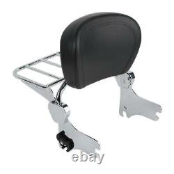 Sissy Bar Luggage Rack & Docking Kit Fit For Harley Road King Street Glide 97-08