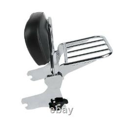 Sissy Bar Luggage Rack & Docking Kit Fit For Harley Road King Street Glide 97-08