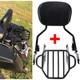 Sissy Bar Passenger Backrest Luggage Rack For Harley Road King Street Glide Cvo