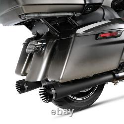Slip On Mufflers Exhaust Fit For Harley Touring Road King Street Glide 1995-2016