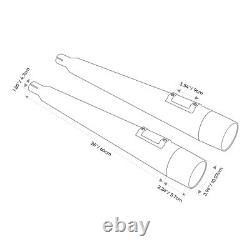 Slip On Mufflers Exhaust Fit For Harley Touring Road King Street Glide 1995-2016