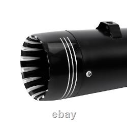 Slip On Mufflers Exhaust Fit For Harley Touring Road King Street Glide 1995-2016