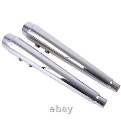 Slip On Mufflers Exhaust Pipes for Harley Road King Street Electra Glide 1995-16