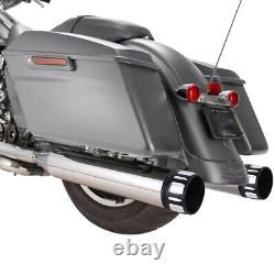 Slip on Mufflers Exhaust Pipe For Harley Touring Road King Electra Street Glide