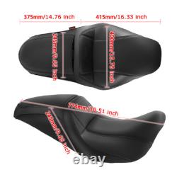 Smooth Driver Passenger Seat 1-Piece For Harley Road King Street Glide 1997-2007