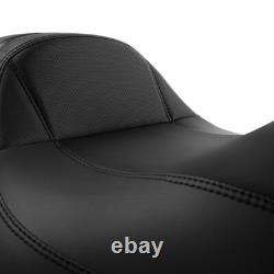 Smooth Driver Passenger Seat 1-Piece For Harley Road King Street Glide 1997-2007