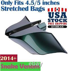 Snake Venom Extended Stretched Side Cover For 14+ Harley Street Road King Glide