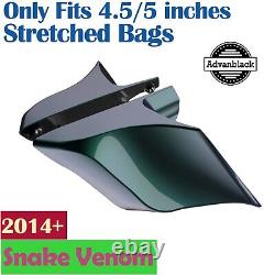 Snake Venom Extended Stretched Side Cover For 14+ Harley Street Road King Glide