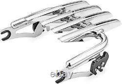Stealth Luggage Rack For Harley Touring Road King Street Glide 2009-2023 Chrome