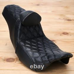 Step-Up Passenger Driver Seat & Backrest For Harley Street Glide Road King 09-up