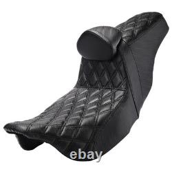 Step-Up Passenger Driver Seat & Backrest For Harley Street Glide Road King 09-up