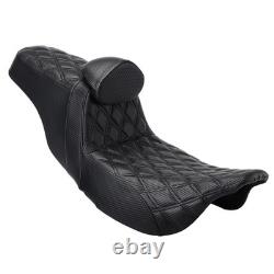 Step-Up Passenger Driver Seat & Backrest For Harley Street Glide Road King 09-up