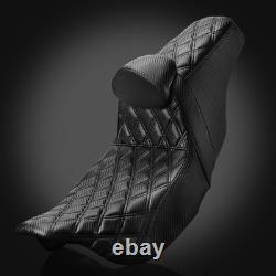 Step-Up Passenger Driver Seat & Backrest For Harley Street Glide Road King 09-up