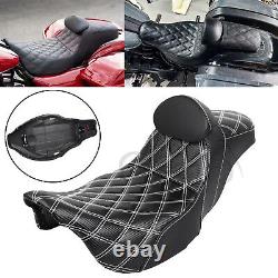 Step-Up Seat withDriver Backrest For Harley Road King Electra Street Glide FLHTCU