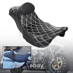 Step-Up Seat withDriver Backrest For Harley Road King Electra Street Glide FLHTCU