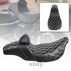 Step-Up Seat withDriver Backrest For Harley Road King Electra Street Glide FLHTCU