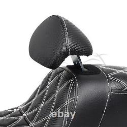 Step-Up Seat withDriver Backrest For Harley Road King Electra Street Glide FLHTCU