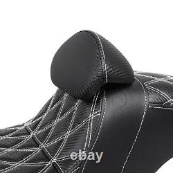 Step-Up Seat withDriver Backrest For Harley Road King Electra Street Glide FLHTCU