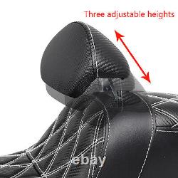 Step-Up Seat withDriver Backrest For Harley Road King Electra Street Glide FLHTCU