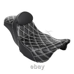 Step-Up Seat withDriver Backrest For Harley Road King Electra Street Glide FLHTCU