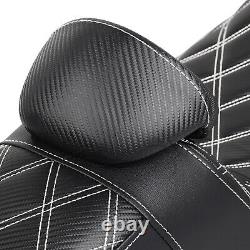 Step-Up Seat withDriver Backrest For Harley Road King Electra Street Glide FLHTCU