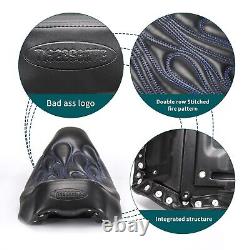 Stitched Low-Profile Solo Seat For Harley 08-UP Touring Road King Street Glide