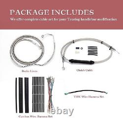 Street Glide Clutch Cable Brake Line for 08-13 Harley Touring Road King ABS 14