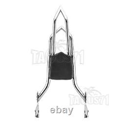 Tall Backrest Sissy Bar&Docking For Harley Touring 97-08 Road King Street Glide