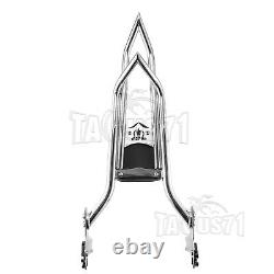 Tall Backrest Sissy Bar&Docking For Harley Touring 97-08 Road King Street Glide