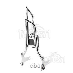 Tall Backrest Sissy Bar&Docking For Harley Touring 97-08 Road King Street Glide