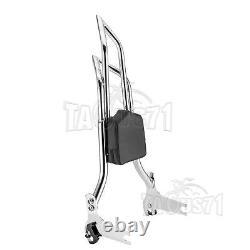 Tall Backrest Sissy Bar&Docking For Harley Touring 97-08 Road King Street Glide