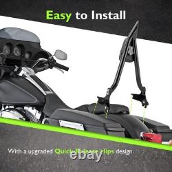 Tall Sissy Bar Backrest For Harley Touring Road King Electra Street Glide FLHT