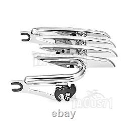 Tall Sissy Bar Backrest withRack for Harley Touring Road King Street Ultra Glide