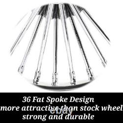 Touring 21x3.5 Fat Spoke Front Wheel for Harley Road King Street Glide 2000-2007