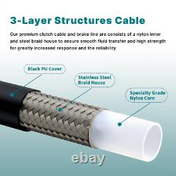 Touring Road King Street Glide 16 Bar Extended Cable Kit for 2014-2016 NO ABS