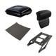 Trunk Black Latches Backrest Pad For Harley Road King Street Glide 2014 Later